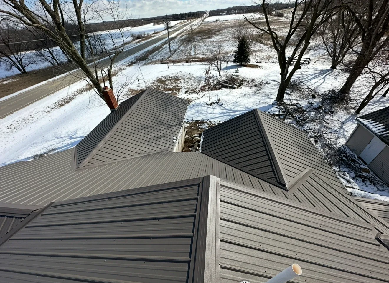 Metal roofing project